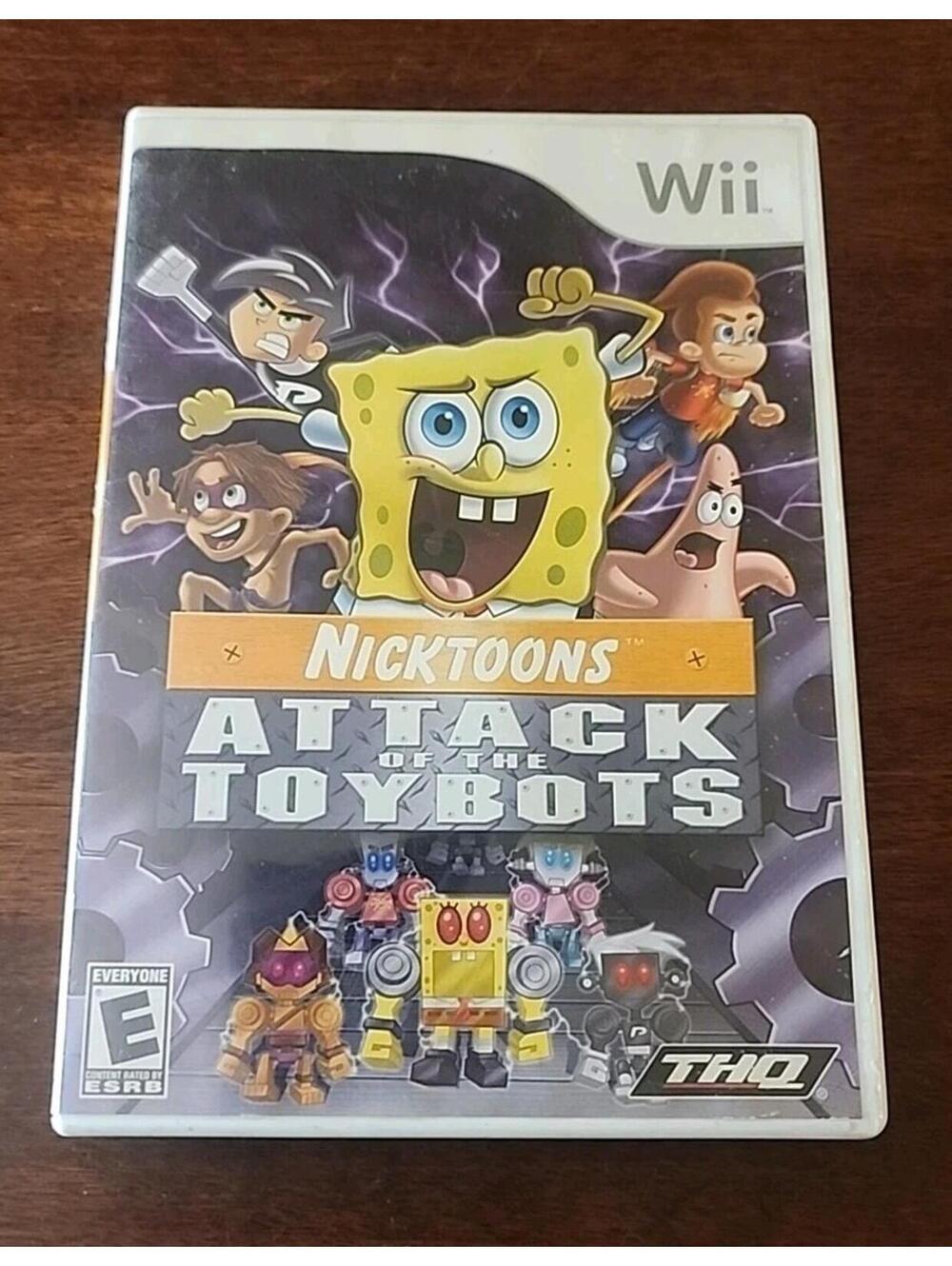 Nicktoons: Attack of the Toybots (Nintendo Wii, 2007) - CIB Complete Tested